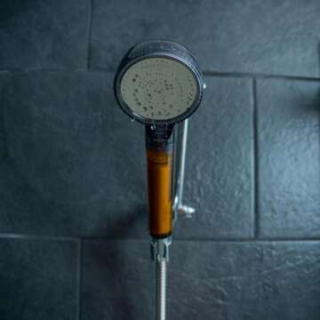 AquaYouth Vitamin C Handheld Shower Head | Built-in Vitamin C + Ceramic Balls Reduces Chlorine & Chl...