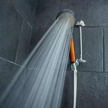 AquaYouth Vitamin C Handheld Shower Head | Built-in Vitamin C + Ceramic Balls Reduces Chlorine & Chloramine, While Improving Skin and Hair Health