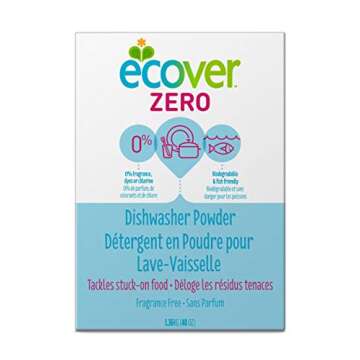 Ecover Zero Dishwasher Soap Powder, 48 Ounce (Pack 8)