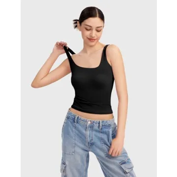 Stylish PUMIEY Square Neck Tank Top - Soft & Comfortable