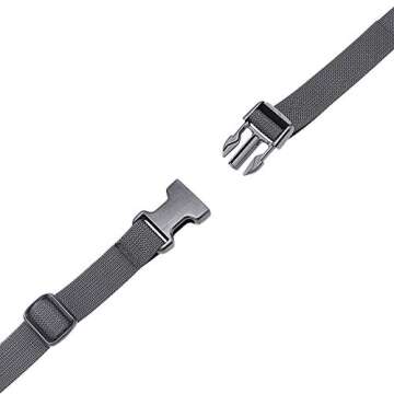 MAGARROW 78" x 1" Strap Buckle Packing Straps Adjustable 1-Inch Belt (Black (4-PCS))