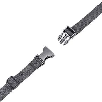 MAGARROW 78" x 1" Strap Buckle Packing Straps Adjustable 1-Inch Belt (Black (4-PCS))