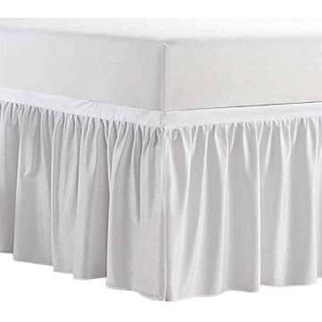 White Drom Bed Skirt-Dorm Bed Skirt-Twin XL Bed Skirt-Dorm Room Bed Skirt-College Dorm Bed Skirt-Long Bed Skirt Dorm-Extra Long Dorm Room Bed Skirt-Dust Ruffled Bed Skirts 36 Inch Tailored Drop