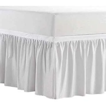 White Drom Bed Skirt-Dorm Bed Skirt-Twin XL Bed Skirt-Dorm Room Bed Skirt-College Dorm Bed Skirt-Long Bed Skirt Dorm-Extra Long Dorm Room Bed Skirt-Dust Ruffled Bed Skirts 36 Inch Tailored Drop
