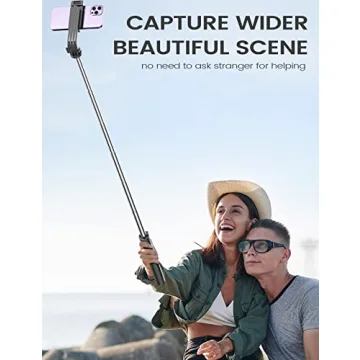 ANXRE Selfie Stick Tripod with Remote - 50 Inch Portable