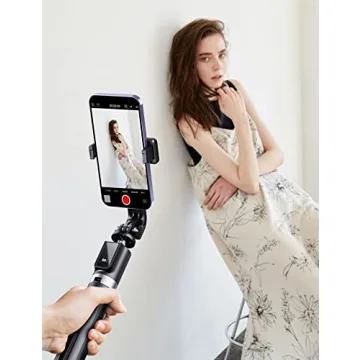 ANXRE Selfie Stick Tripod with Remote - 50 Inch Portable