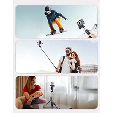 ANXRE Selfie Stick Tripod with Remote - 50 Inch Portable