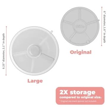 GoBe Kids Snack Spinner - Fun Portable Snack Container