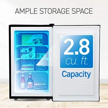 Upright Freezer 2.8 Cu Ft - Reversible Door, Black