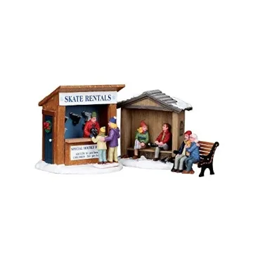 Lemax Skate Rentals Set of 3 for Festive Decor