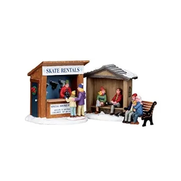 Lemax Skate Rentals Set of 3 for Festive Decor
