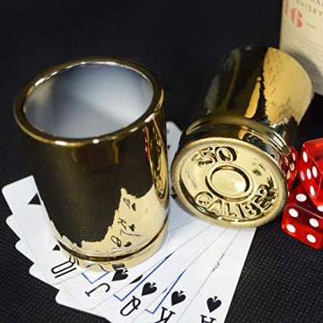 Cool 50 Caliber Shot Glass Set for Men Groomsmen Gifts