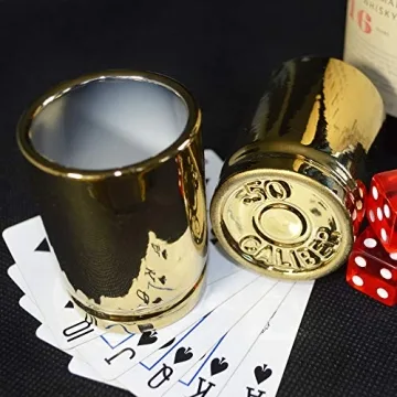 Cool 50 Caliber Shot Glass Set for Men Groomsmen Gifts