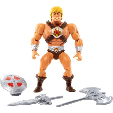 He-Man Collectible Action Figure with Accessories and Comic Book