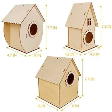 Glintoper DIY Birdhouse Kit for Kids - Build and Paint Fun