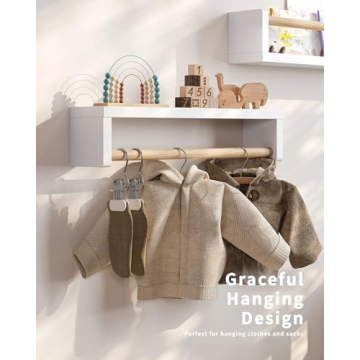 Seocry Floating Nursery Book Shelves Set of 4 For Kids