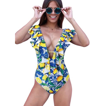 Stylish SPORLIKE One Piece Swimsuit for Women