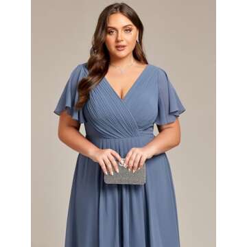 Ever-Pretty Plus Size Elegant Wedding Guest Dress