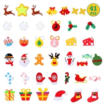 3.6 FT DIY Felt Christmas Tree with 41 Ornaments for Kids