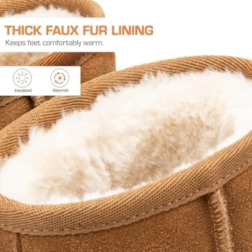 DREAM PAIRS Women's Snow Boots - Cozy, Stylish & Warm