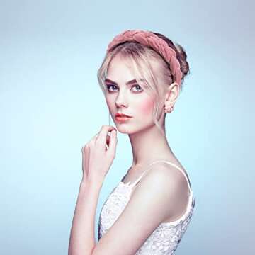 6-Piece Adjustable Velvet Headband Set for Women