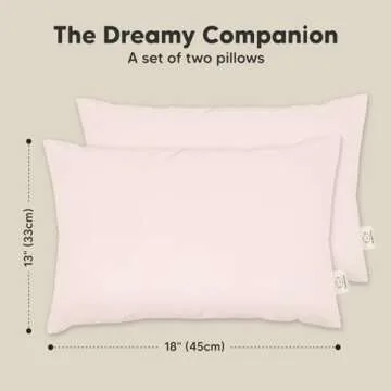 KeaBabies Toddler Pillow - Soft Organic Cotton Travel Pillow