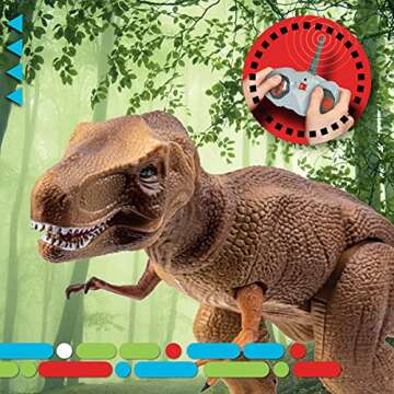 Discovery Kids Remote Control RC T Rex Dinosaur Electronic Toy Action Figure Moving & Walking Robot ...