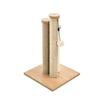 Amazon Basics Cat Triple Scratching Posts, Beige