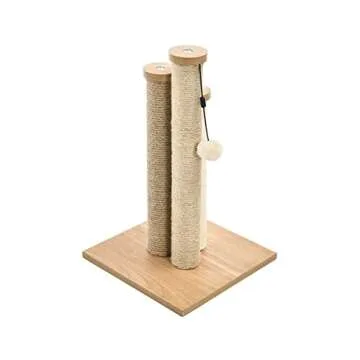 Amazon Basics Cat Triple Scratching Posts, Beige