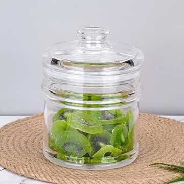 IVOOBR 35 oz Small Acrylic Storage Jar - Airtight & Safe