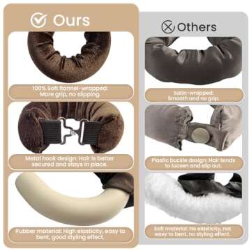 Velvet Heatless Curling Rods for Effortless Overnight Curls