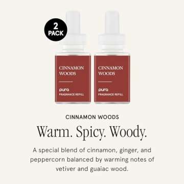 Pura Smart Home Air Diffuser Fragrance - Smart Home Scent Refill - Up to 120-Hours of Premium Fragra...