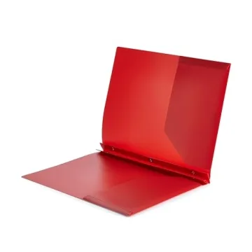Heavy Duty Plastic Folders with 2 Pockets in Red and Blue