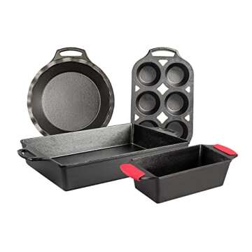 Lodge Cast Iron Baker’s Favorite Bakeware Set – Ultimate Collection for Baking Enthusiasts