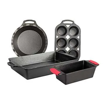 Lodge Cast Iron Baker’s Favorite Bakeware Set – Ultimate Collection for Baking Enthusiasts
