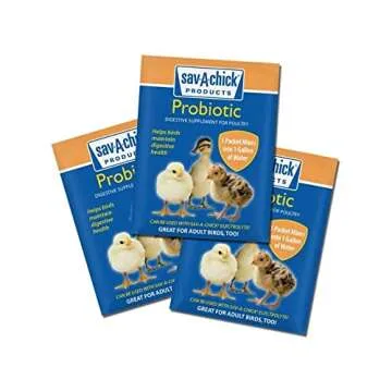 Sav-A-Chick Electrolyte & Vitamin Supplement (3-0.2 oz Packets) Bundled with Sav-A-Chick Probiotic Digestive Supplement for Poultry (3-0.2 oz Packets) - Six 0.2 oz Packets Total