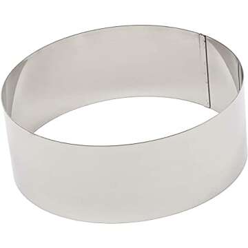 Stainless Steel Cake Ring Set for Perfect Pastries
