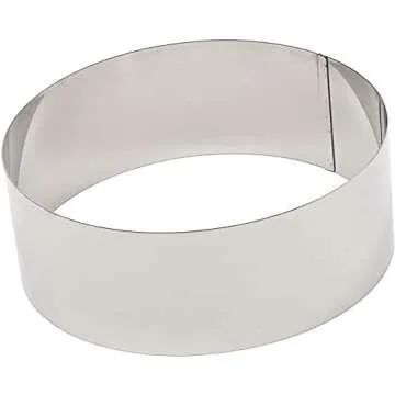 Stainless Steel Cake Ring Set for Perfect Pastries