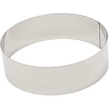 Stainless Steel Cake Ring Set for Perfect Pastries