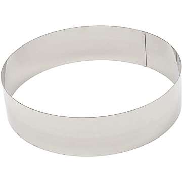 Stainless Steel Cake Ring Set for Perfect Pastries