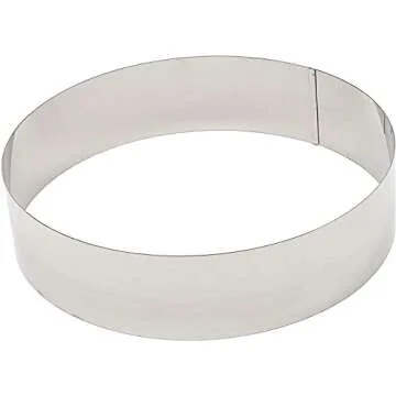 Stainless Steel Cake Ring Set for Perfect Pastries