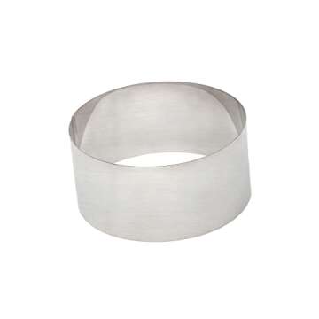 Stainless Steel Cake Ring Set for Perfect Pastries