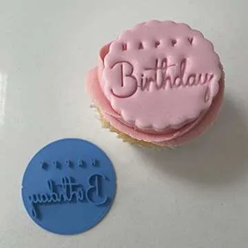 Eco-Friendly Happy Birthday Cookie Stamp for Perfect Cakes