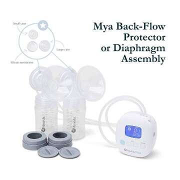 Ameda Mya Portable Hospital Strength Electric Breast Pump with 24mm Flanges, Wide-neck Storage Bottles, and Rechargeable Battery