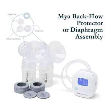 Ameda Mya Portable Hospital Strength Electric Breast Pump with 24mm Flanges, Wide-neck Storage Bottles, and Rechargeable Battery