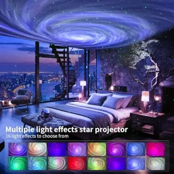 ENOKIK Galaxy Projector with Bluetooth & White Noise
