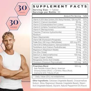 Best Nest Wellness Men's Fertility - Multivitamin Supplement for Men with Methylated Vitamins - Nutr...