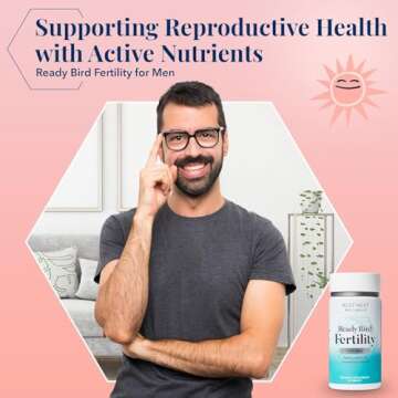 Best Nest Wellness Men's Fertility - Multivitamin Supplement for Men with Methylated Vitamins - Nutritional Supplement with Nutrients & Antioxidants - Supplement with Magnesium & Zinc - 30 Tablets