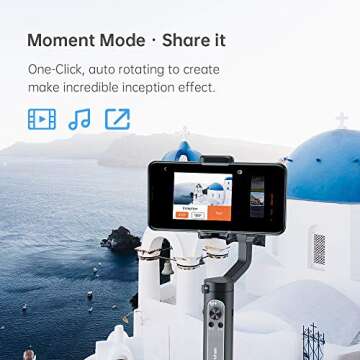 hohem 3-Axis Smartphone Gimbal Stabilizer for iPhone 11 Pro Max/Xs Android, Foldbale Gimbal for Vlog Youtuber Live Video Recording, Face Tracking, Auto Inception Timelapse, iSteady X (Black)