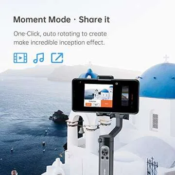 hohem 3-Axis Smartphone Gimbal Stabilizer for iPhone 11 Pro Max/Xs Android, Foldbale Gimbal for Vlog Youtuber Live Video Recording, Face Tracking, Auto Inception Timelapse, iSteady X (Black)